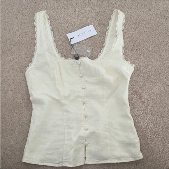 Dynamite Linen Tank - Picture 5 of 6